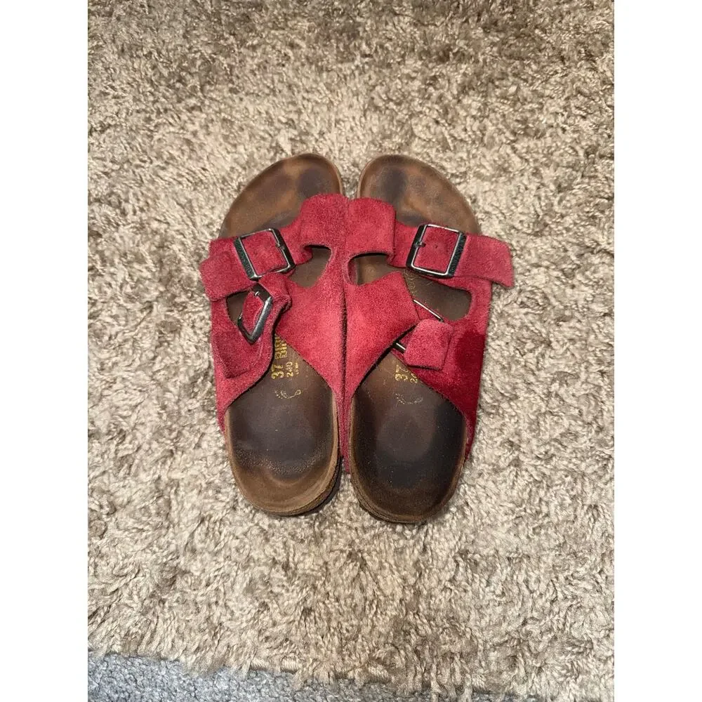 Birkenstock Arizona suede sandals in zinfandel size 37 U.S 6-6.5 women's 2026